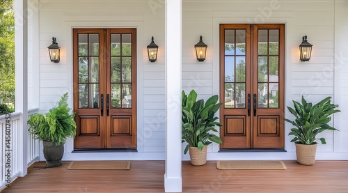 entrance to the house