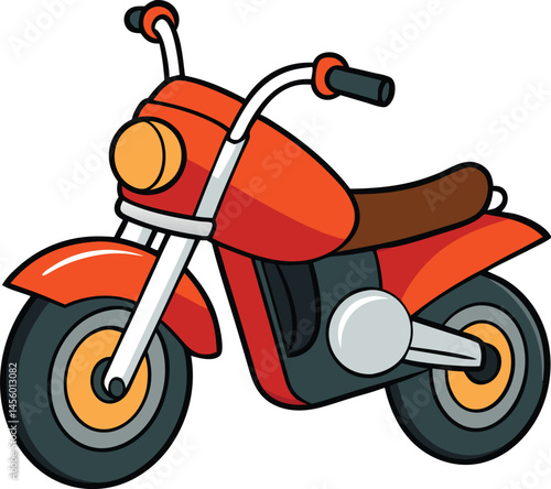 cartoon scooter on white background