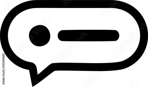 Chat bubble conveys a paused message
