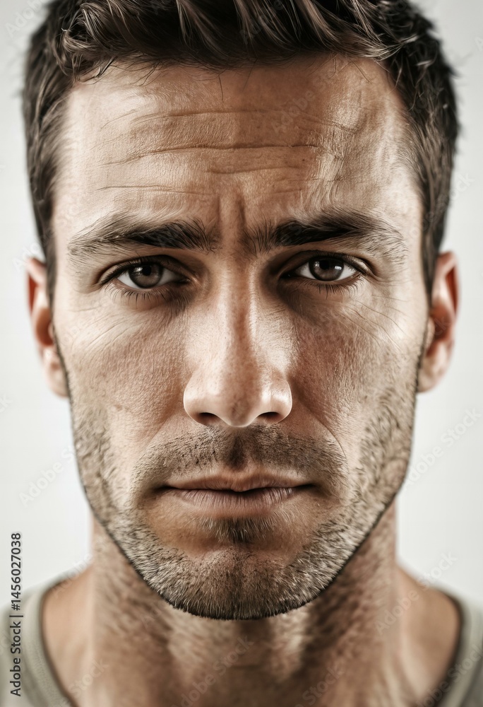 Fototapeta premium Stunning Intellectual man portrait, high quality, high resolution.