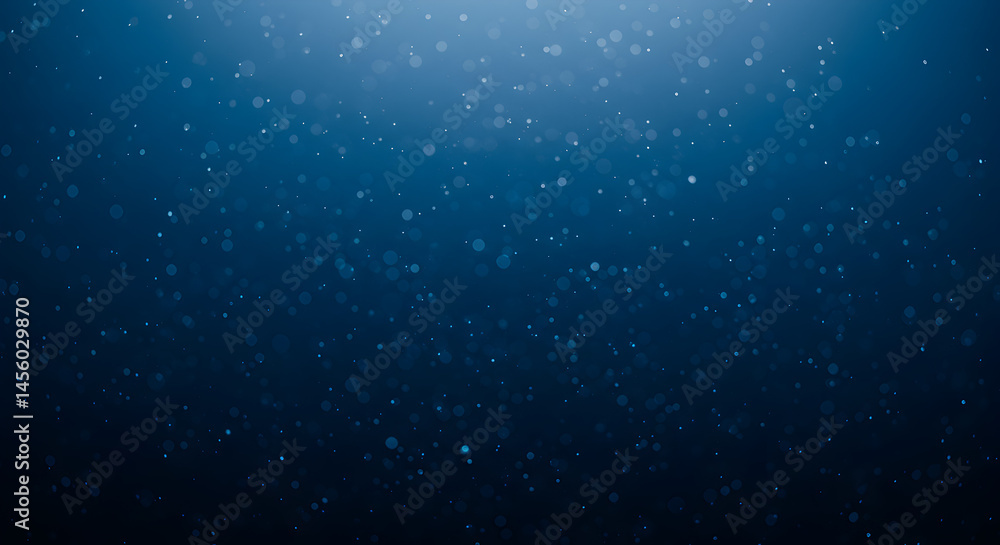 Serene Deep Blue Abstract Background Sparkling Particles in a Dark Navy Blue Hue Serene Deep Blue Abstract Background Sparkling Particles in a Dark Navy Blue Hue
