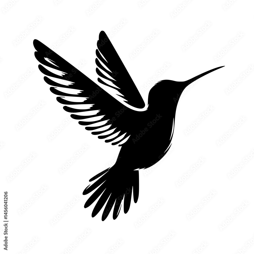Obraz premium Beautiful hummingbird silhouette