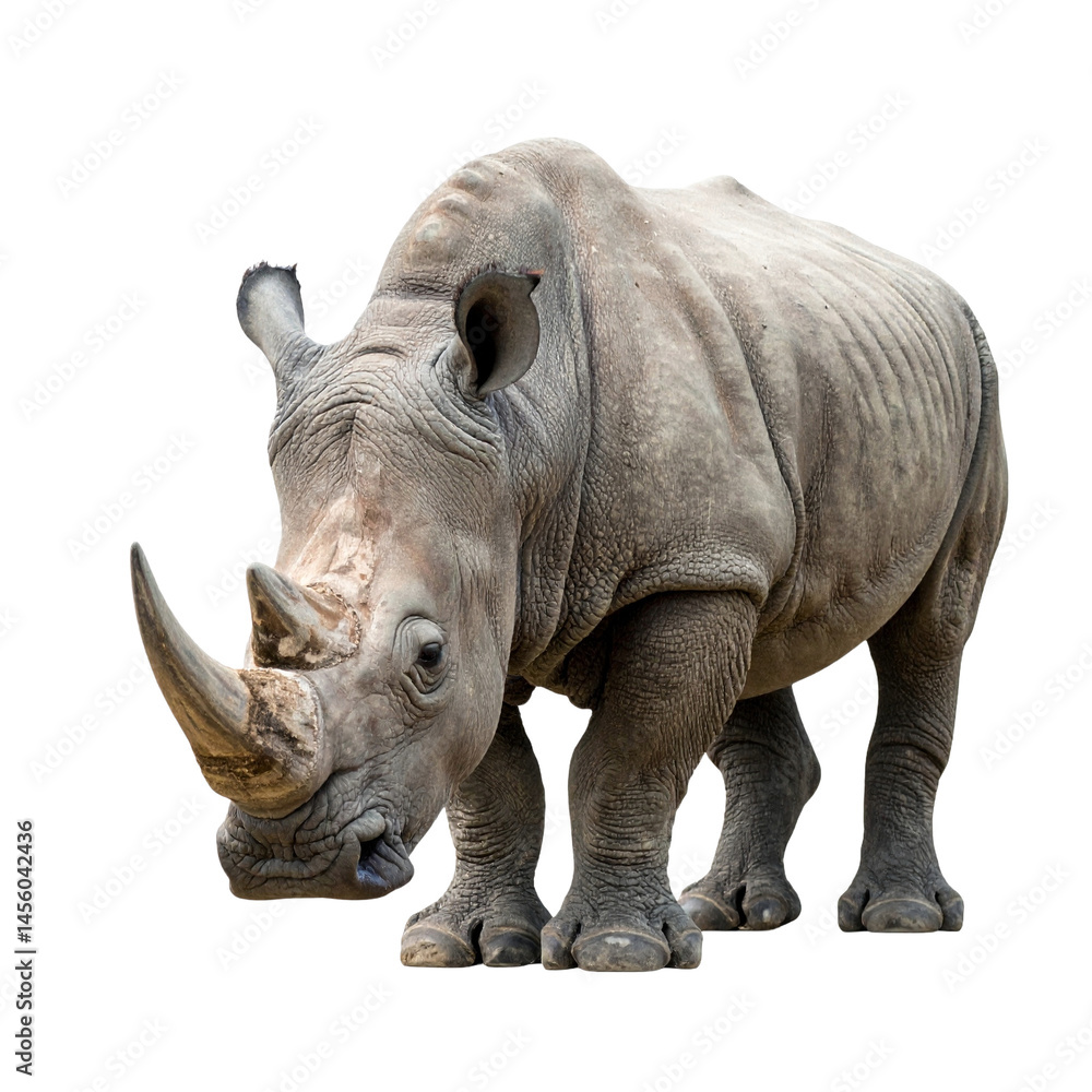 Obraz premium rhino isolated on white background