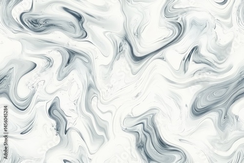 Obraz na płótnie Fluid abstract marble pattern with gray swirls w salonie