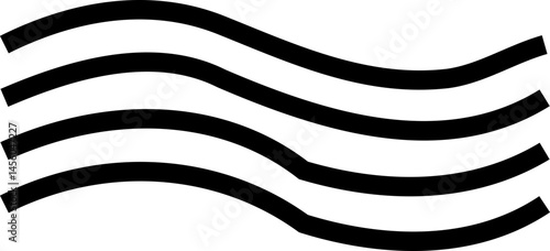 Air , water waves line icon. Simple wind, breeze, outline signs, weather symbol isolated on transparent backgrounds, vector  with editable stroke. Various wave art design logo element.