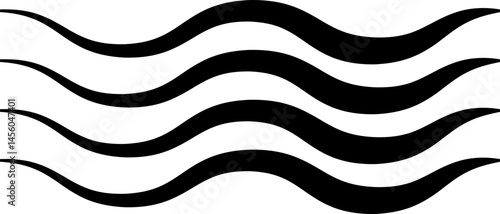 Air , water waves line icon. Simple wind, breeze, outline signs, weather symbol isolated on transparent backgrounds, vector  with editable stroke. Various wave art design logo element.