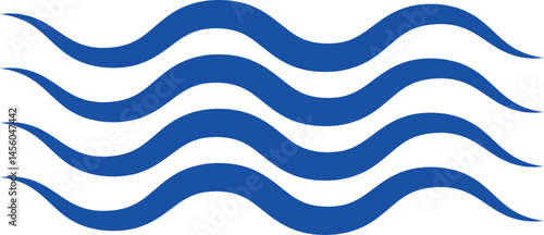 Air , water waves line icon. Simple wind, breeze, outline signs, weather symbol isolated on transparent backgrounds, vector  with editable stroke. Various wave art design logo element.