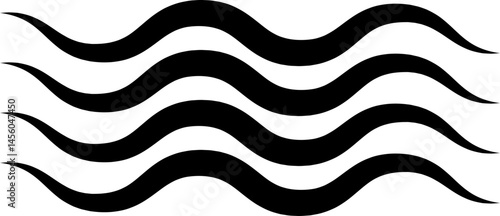 Air , water waves line icon. Simple wind, breeze, outline signs, weather symbol isolated on transparent backgrounds, vector  with editable stroke. Various wave art design logo element.