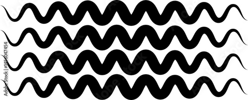 Air , water waves line icon. Simple wind, breeze, outline signs, weather symbol isolated on transparent backgrounds, vector  with editable stroke. Various wave art design logo element.