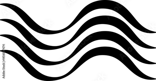 Air , water waves line icon. Simple wind, breeze, outline signs, weather symbol isolated on transparent backgrounds, vector  with editable stroke. Various wave art design logo element.
