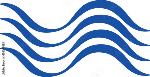 Air , water waves line icon. Simple wind, breeze, outline signs, weather symbol isolated on transparent backgrounds, vector  with editable stroke. Various wave art design logo element.