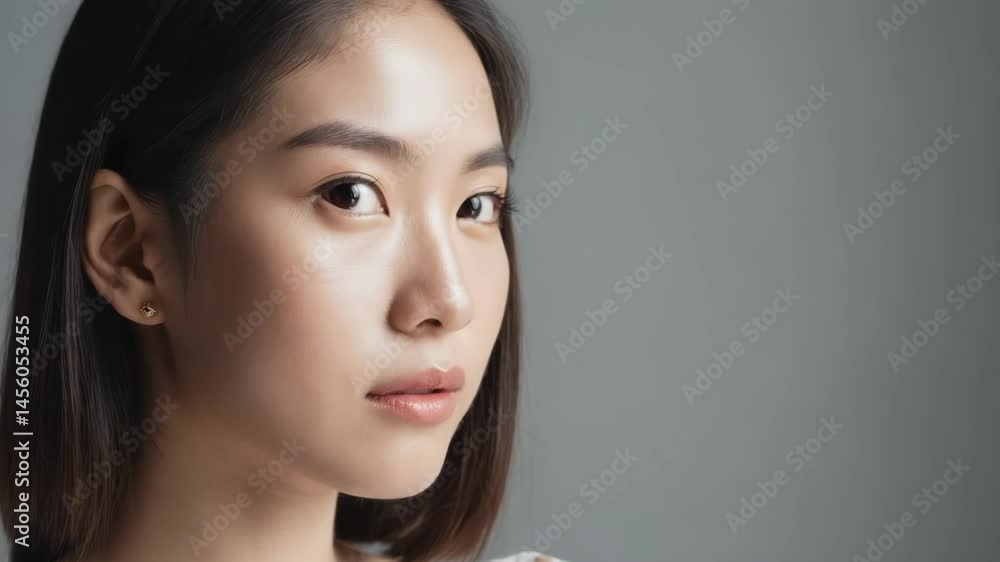 Close-Up Portrait of a Young Asian Woman Close-Up Portrait of a Young Asian Woman