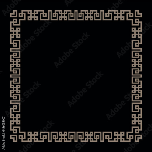 Billede på lærred Border frame in greek style