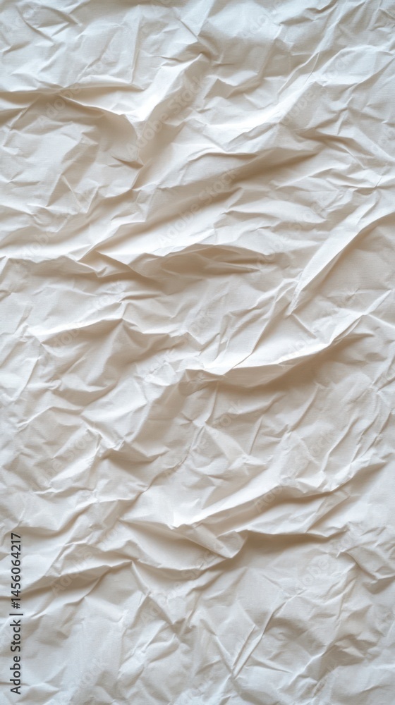 Obraz premium Abstract Wrinkled Fabric Texture: A Study in Cream Tones