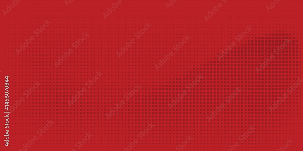 Red diagonal geometric shape with halftone. Modern fiber textured vector eps 10