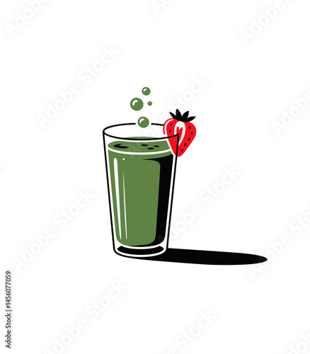 Variety of three color green spinach kale apple yogurt smoothie in mason jars with retro cocktail tubes and ingredients above over gray texture background. Healthy vegan detox eating. Top view, space
