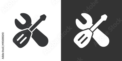 Tools icon. Solid glyph series icon