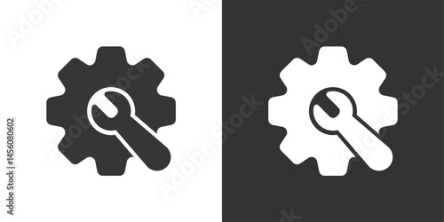 Maintenance icon. Solid glyph series icon