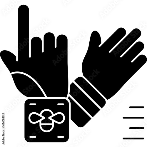 Gloves Icon Vector Element