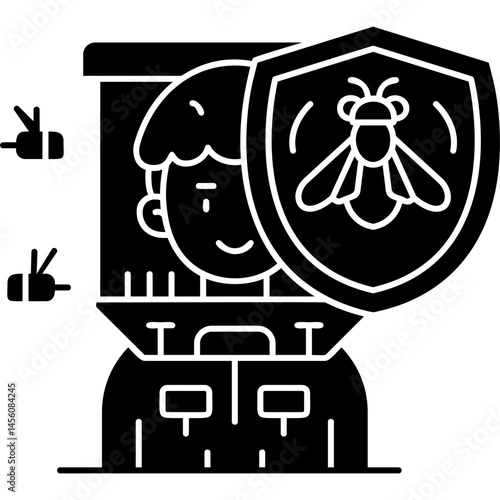 Apiary Icon Vector Element