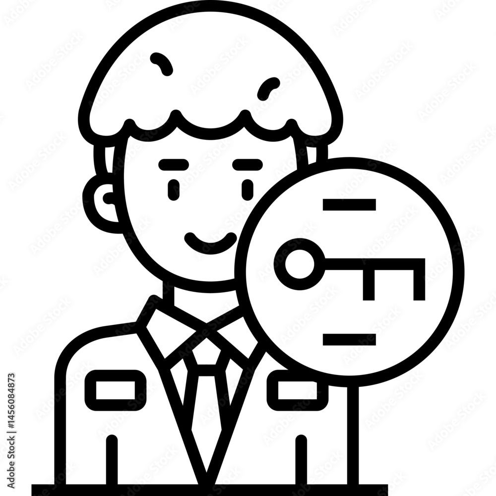 User Key Icon Vector Element User Key Icon Vector Element