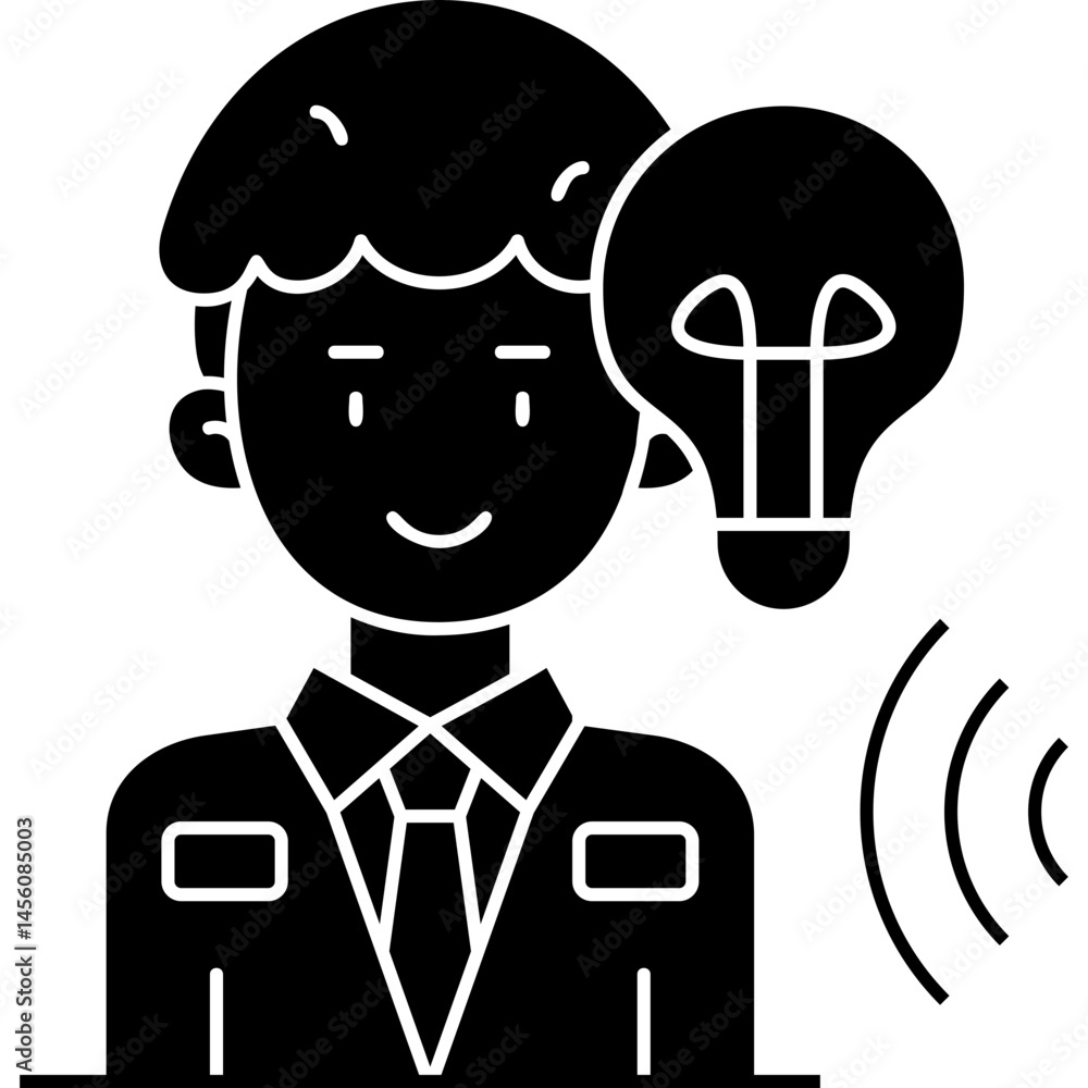 Naklejka premium Idea Icon Vector Element