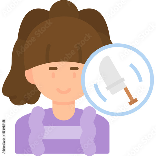 Chop Man Icon Vector Element