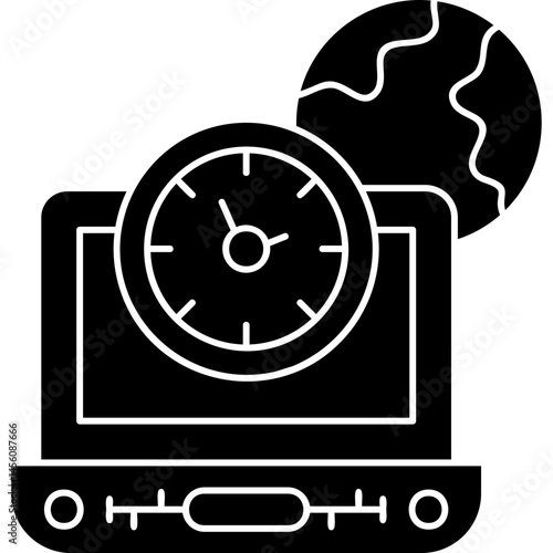 Time Zone Icon Vector Element