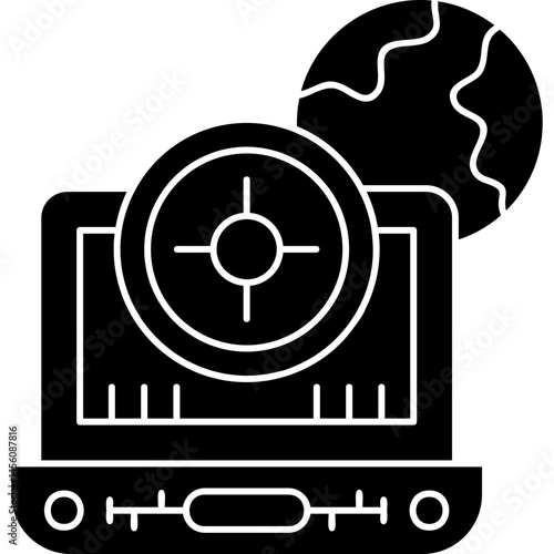 Online Target Icon Vector Element