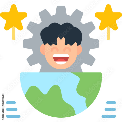Outsourcing Icon Vector Element