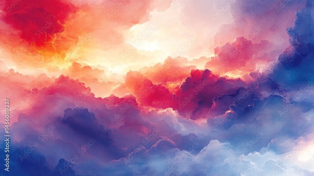 Vibrant, colorful cloudscape Vibrant, colorful cloudscape