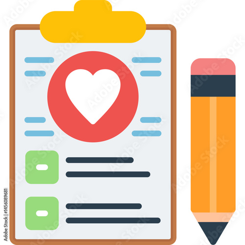 Wedding Contract Icon Vector Element