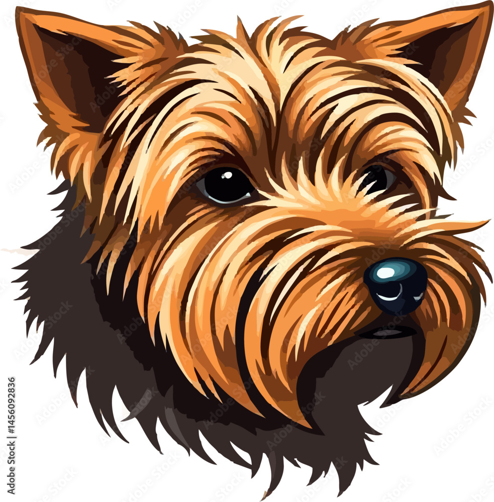 Naklejka premium A Yorkshire Dog logo