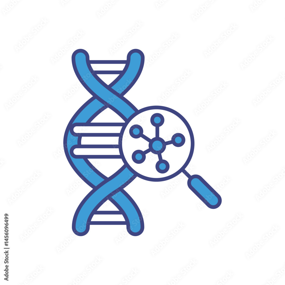 Fototapeta premium Biomarker Insights Icon vector stock illustration