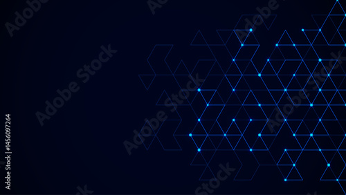 Technology design with abstract geometric background. Minimalistic vector texture with linear pattern