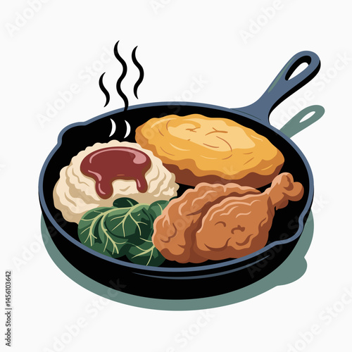 Southern Comfort Food in Cast Iron Skillet