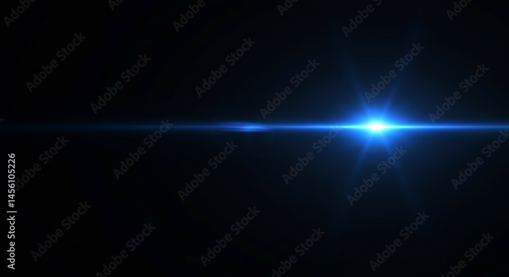 Bright Blue Light Beam Shining in the Dark Background Bright Blue Light Beam Shining in the Dark Background