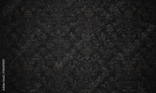 Dark, elegant gothic damask wallpaper Intricate seamless pattern , repeat, luxury