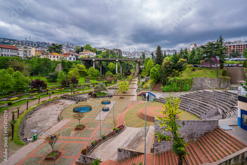 Obraz na płótnie The Ortahisar District view in Trabzon City of Turkey w salonie