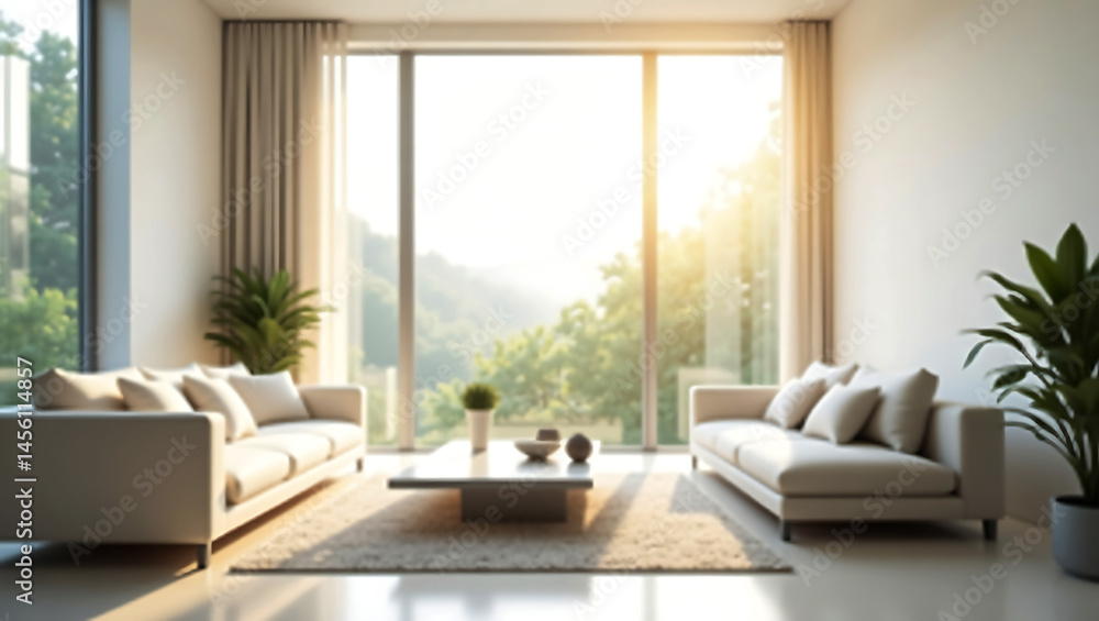 minimalist modern living room window interior design white empty room with summer landscape minimalist modern living room window interior design white empty room with summer landscape