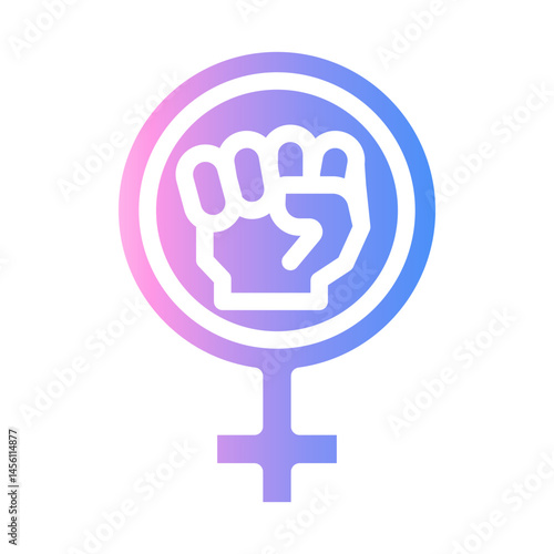 feminism Gradient icon