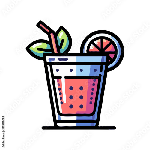 Refreshing Drink Illustration