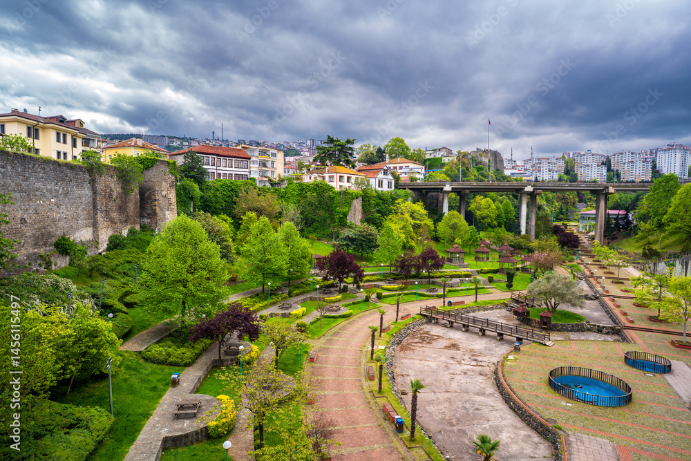 The Ortahisar District view in Trabzon City of Turkey