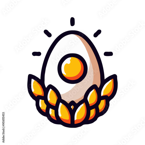 Sunny Egg Illustration