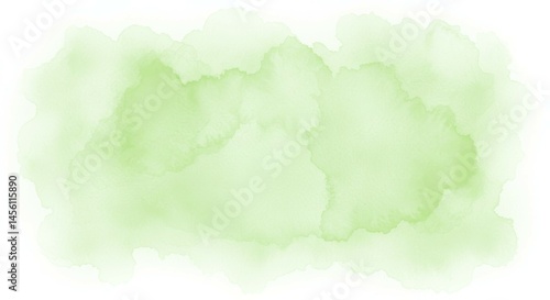 Light Green Watercolor Wash Abstract Background