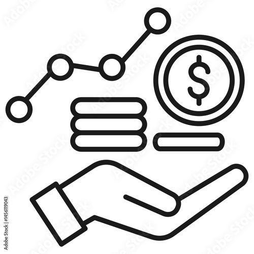 Revenue Outline Icon