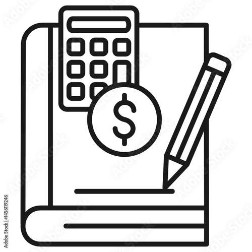 Bookkeeping Outline Icon