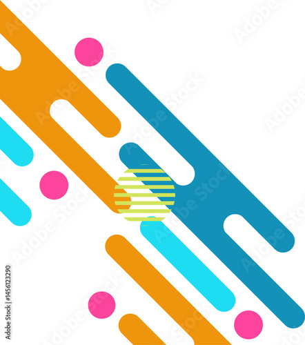 Colorful Geometric Rounded Corner