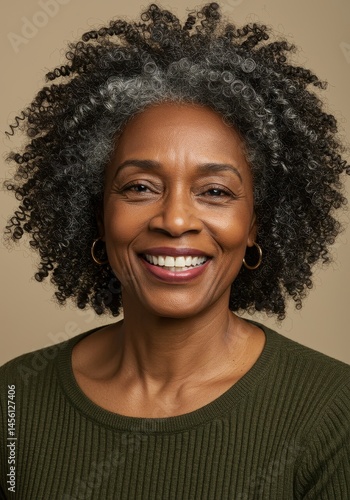 Smiling mature woman portrait