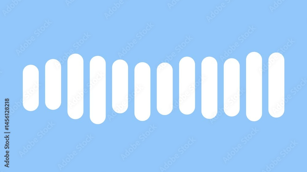 Audio wave on blue background Audio wave on blue background